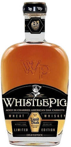Whistlepig X Liquid Death Gravestock Wheat Whiskey