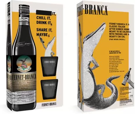 Fernet Branca Gift Set Bitter Liqueur W Shot
