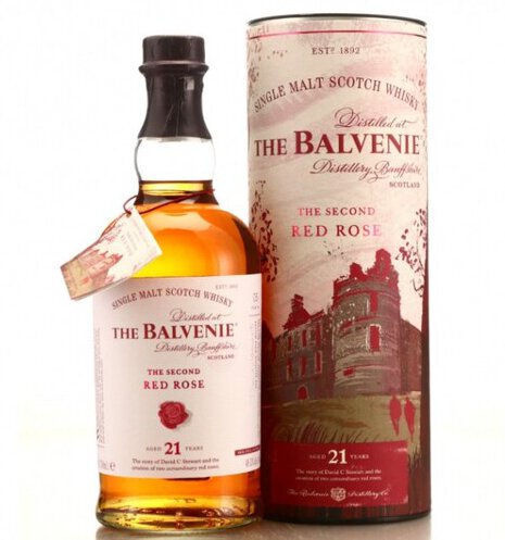 The Balvenie The Second Rose 21 Year Old Single Malt Scotch Whisky (700ml)