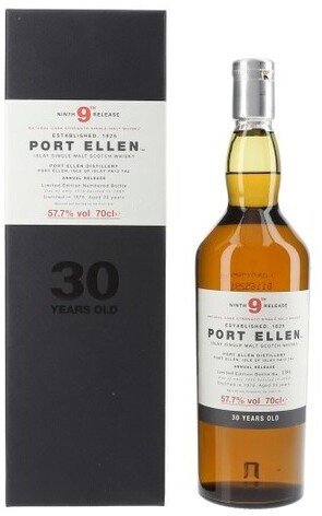 Port Ellen 30 Year Old Single Malt Scotch Whisky Annual Release 9th Edition 1979 (700ML)