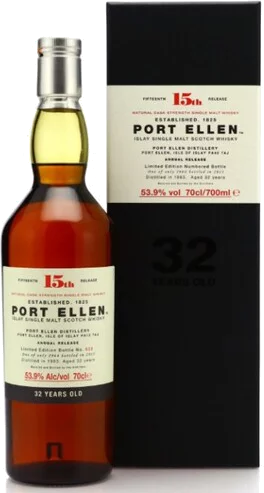 Port Ellen 32 Year Old Single Malt Scotch Whisky Annual Release 15th Edition (750ml)