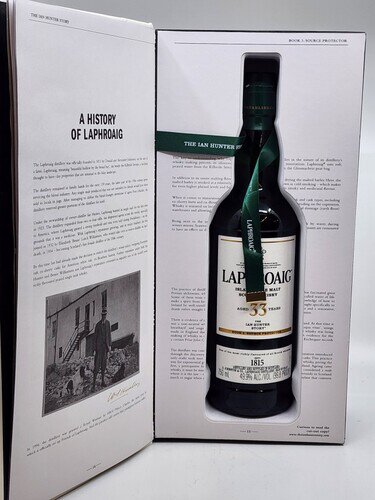 Laphroaig Ian Hunter Story 33 Year Old Single Malt Scoth Whisky Book 3 Source Protector (700ml)