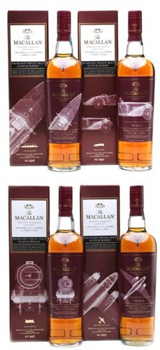 The Macallan Whisky Maker's Edition Nick Veasey Classic Travel Edition 4 Bottle Set  (700ml)