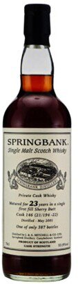 Springbank 23 Year Old Malt Scotch Whisky Cask #146 Distilled in 2001(700ml)
