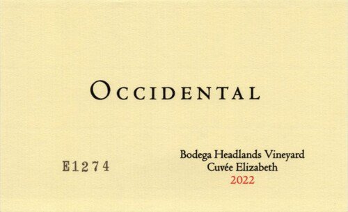 Occidental by Steve Kistler Pinot Noir Bodega Headlands Cuvée Elizabeth 2022 (750ml) ***