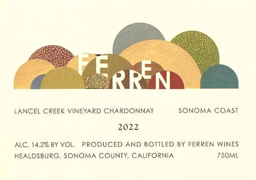 Ferren Chardonnay Sonoma County Coast Zephyr Farms Vineyard 2022 750ml