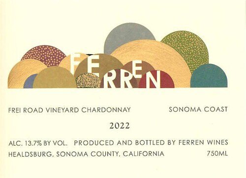 Ferren Chardonnay Sonoma Coast Frei Road Vineyard 2022 (750ml)