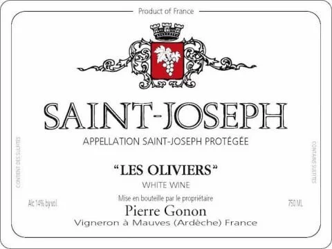 Domaine Pierre Gonon Saint Joseph Blanc Les Oliviers 2021 (750ml)