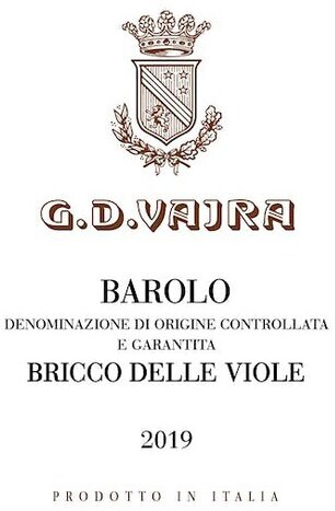 G.D. Vajra Barolo Bricco delle Viole 2020 (750ml) ***
