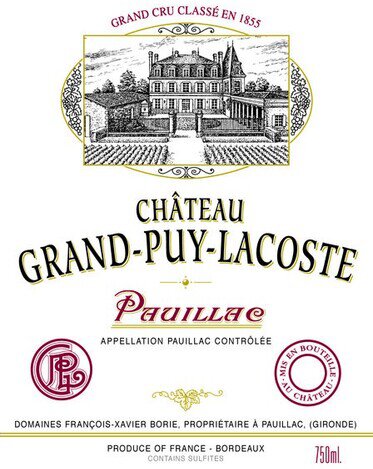 Chateau Grand Puy Lacoste Pauillac 2000 (750ml)