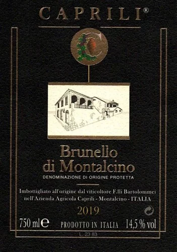 Caprili Brunello di Montalcino 2019 (750ml)