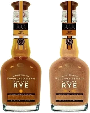 Woodford Reserve Master's Collection Aged Cask & New Cask Rye Whiskey (2 bottles of 350ml)