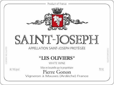 Domaine Pierre Gonon Saint Joseph Blanc Les Oliviers 2022 (750ml)