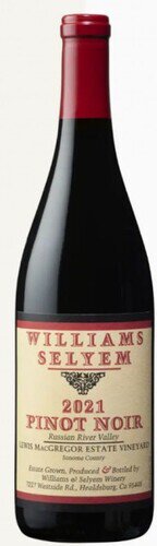 Williams Selyem Pinot Noir Lewis MacGregor Estate Vineyard 2021 (750ml)