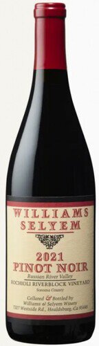 Williams Selyem Pinot Noir Rochiolli Riverblock 2021 (750ml)