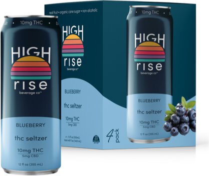 High Rise Blueberry 10mg THC Seltzer