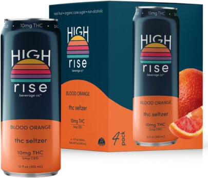 High Rise Blood Orange 10mg THC Seltzer