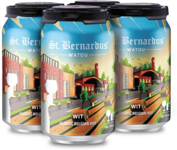 St Bernardus Wit 4pk can