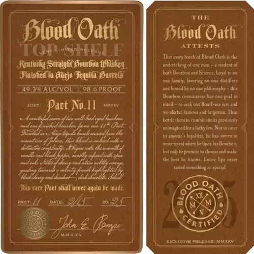 Blood Oath Bourbon Pact 11