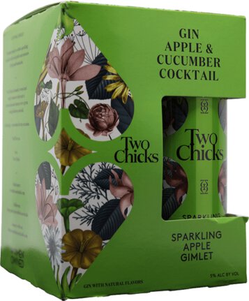 Two Chicks Sparkling Apple Gimlet RTD Cocktail Cans