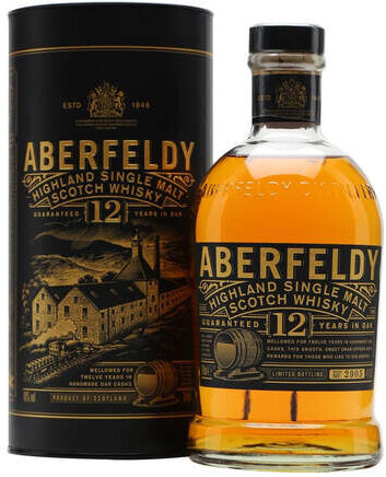 Aberfeldy 12-Year-Old Highland Single Malt Scotch 750ml, Scotland