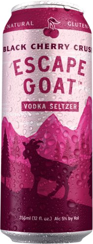 Escape Goat Black Cherry Crush Vodka Seltzer