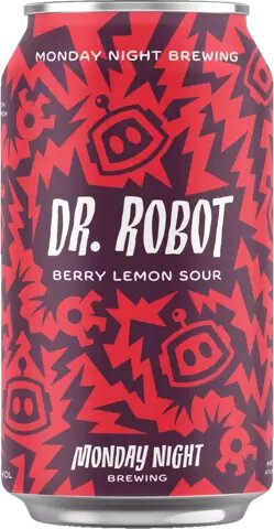 Monday Night Dr Robot Berry Lemon Sour 19.2oz Can