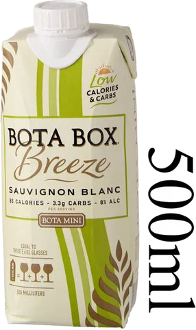 Bota Mini Breeze Sauvignon Blanc - 500ml