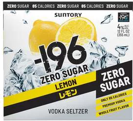 -196 Lemon Zero Sugar Vodka Cocktail