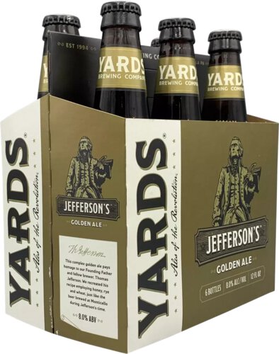 Yards Jefferson's Golden Ale Bottle