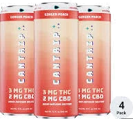 Cantrip Ginger Peach 3mg THC/ 2mg CBD
