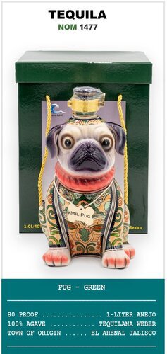 Oceano Azul Mr Pug Green Anejo Tequila