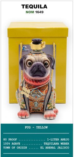 Oceano Azul Mr. Pug Anejo Golden Tequila