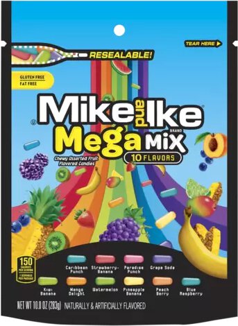 Mike & Ike Mega Mix Flavors Bag