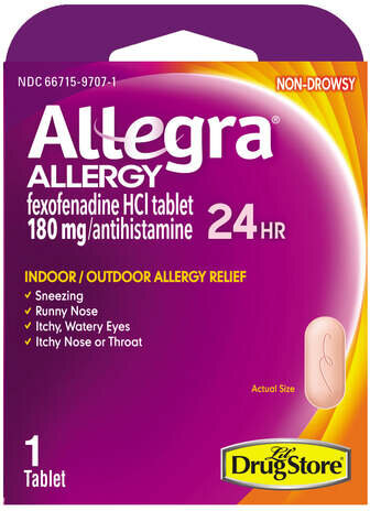 Allegra Non Drowsy Allergy 180mg