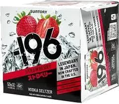 Suntory 196 Strawberry Vodka Seltzer