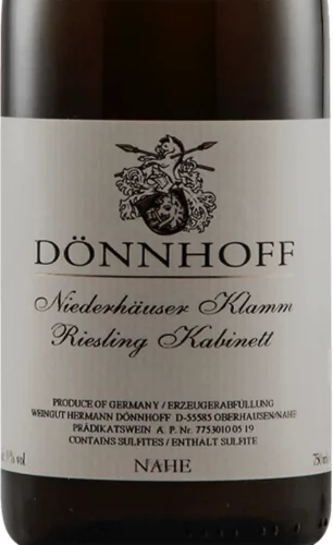 Dönnhoff Riesling Kabinett Niederhäuser Klamm 2023