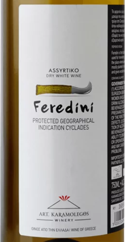 Artemis Karamolegos Feredini Assyrtiko Santorini