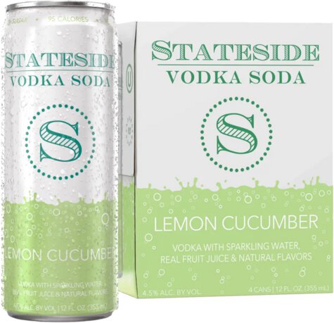 Stateside Lemon Cucumber Vodka Soda