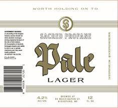 Sacred Profane Pale Lager Single