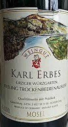 Karl Erbes Riesling Trockenbeerenauslese Ürziger Würzgarten 2018 Half Bottle