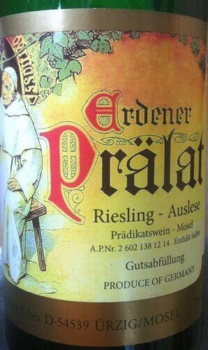 Karl Erbes Erdener Prälat Riesling Auslese Mosel 2021 Half Bottle