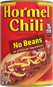 Hormel Chili No Beans