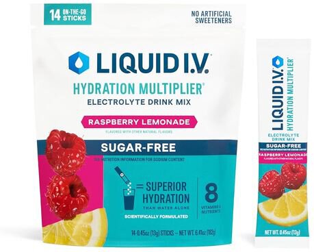 Liquid IV Sugar Free Raspberry Lemon