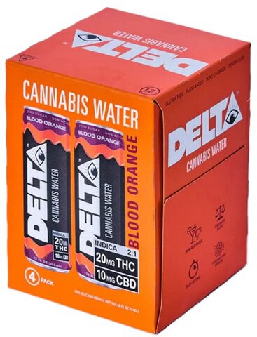 Delta Cannabis Water Blood Orange