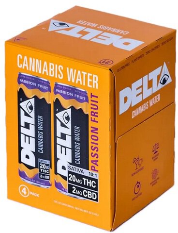 Delta Cannabis Water Passion Fruit