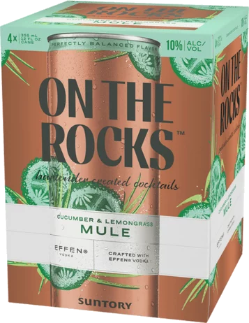 On The Rocks Sparkling Cucumber & Lemongrass Mule Cocktail