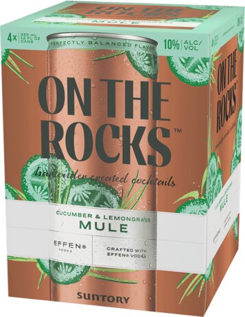 On The Rocks Sparkling Cucumber & Lemongrass Mule Cocktail