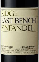 Ridge East Bench Zinfandel Dry Creek