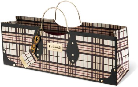 Cakewalk Plaid Wine Gift Bag
